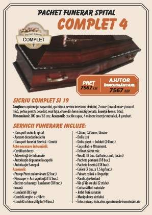 Pachet Funerar Pensionari Spital Complet